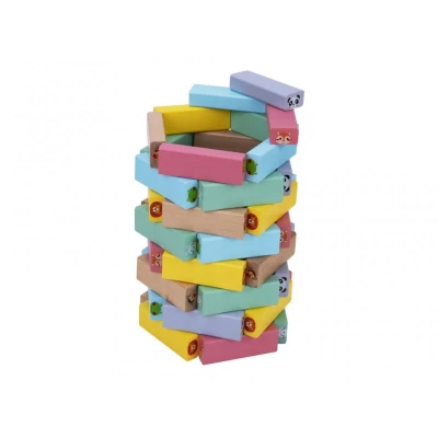 Turn din lemn Jenga cu animale